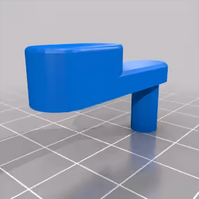 3D-printable replacement door lock for a Commodore 1541-II disk drive