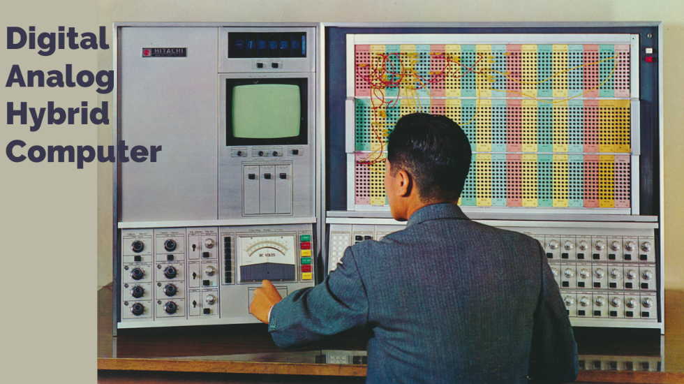Hitachi 505 desktop hybrid computer