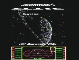 Elite space trading game screenshot on BBC micro