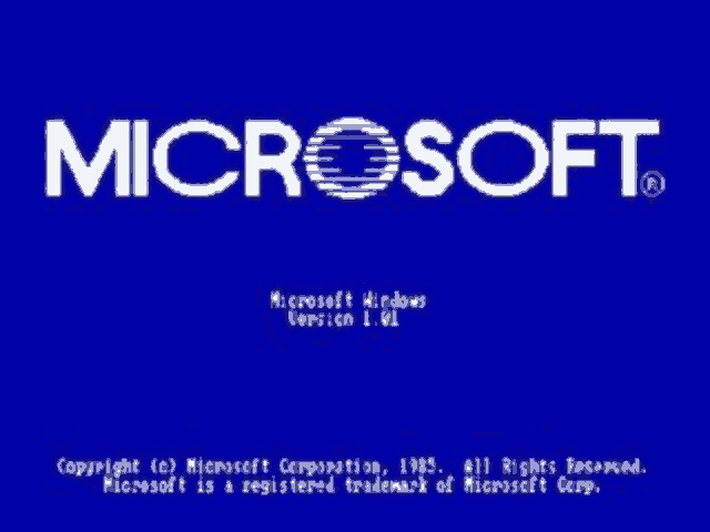 Windows 1.0 Control Panel set date time