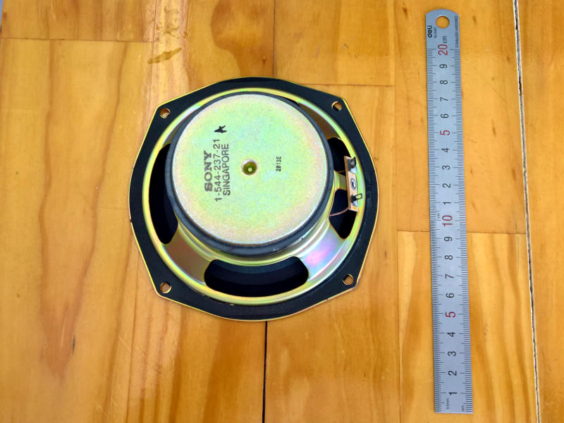 Sony 100mm (4 inch) woofer 1-544-237-21 printed details