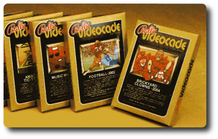 Bally Videocade game selection