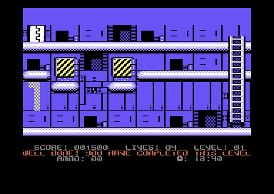 Commodore 64 Vortex Crystals level 2 screenshot