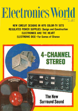 Electronics World magazine cover, February 1970
