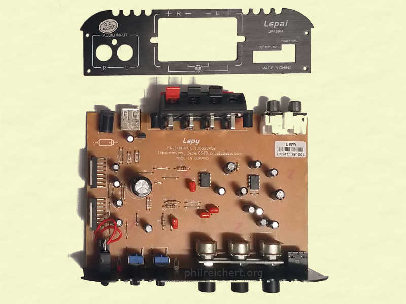 Lepai LP-168HA DIY Amplifier inside circuit board