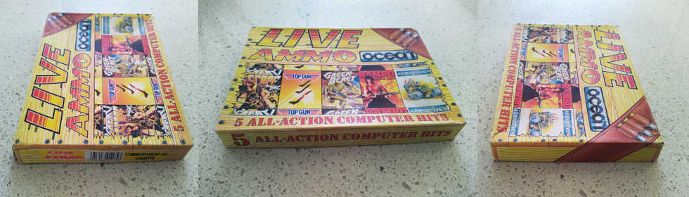 Commodore 64 Live Ammo left side and front box details