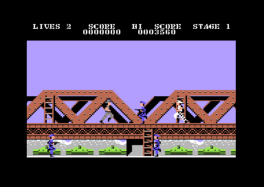 Commodore 64 Green Beret Game screenshot