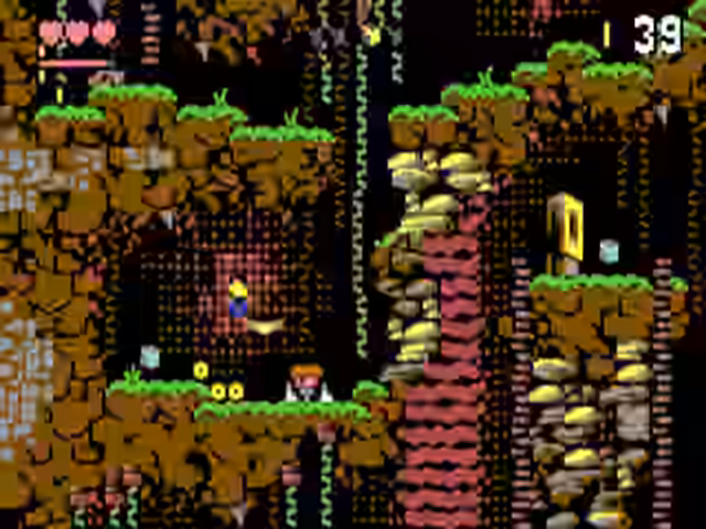 Gameplay screenshot from Crystian and the Lost Caves.