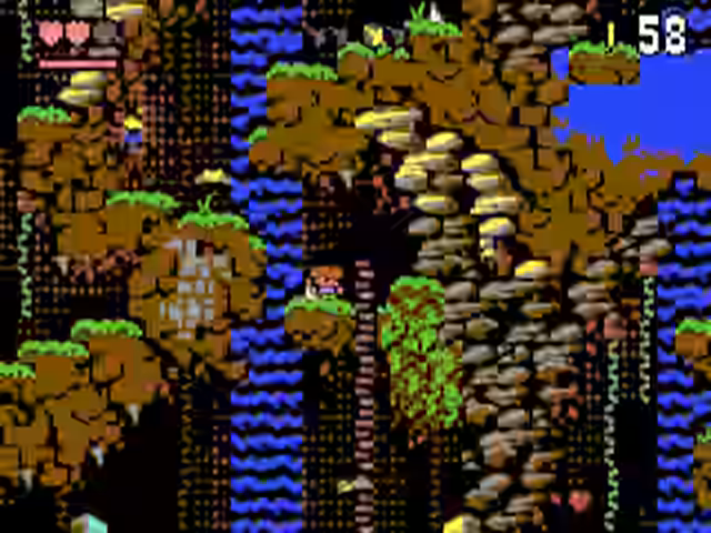 Gameplay screenshot from Crystian and the Lost Caves.