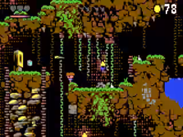 Gameplay screenshot from Crystian and the Lost Caves.