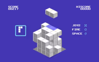 Screenshot from TetriISO Commodore 64.