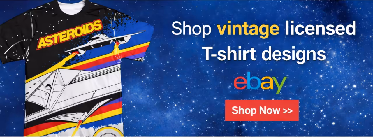 eBay listings for vintage licensed graphic tshirts