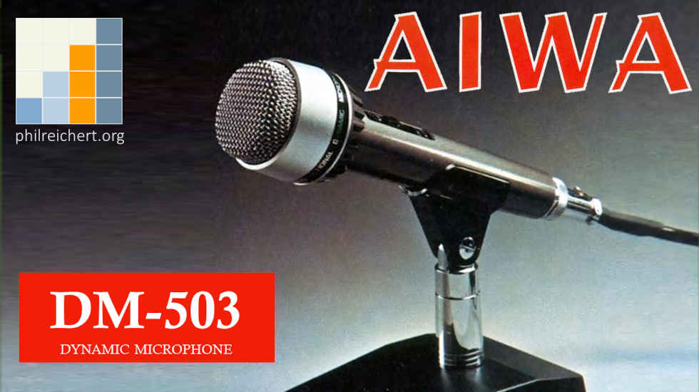 AIWA DM-503 microphone catalog photo
