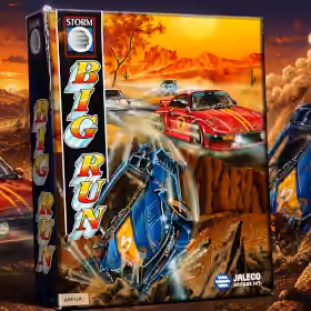 Jaleco Big Run for the Commodore Amiga retail box