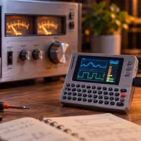 M5Stack Cardputer monitoring and augmenting vintage electronic equipment